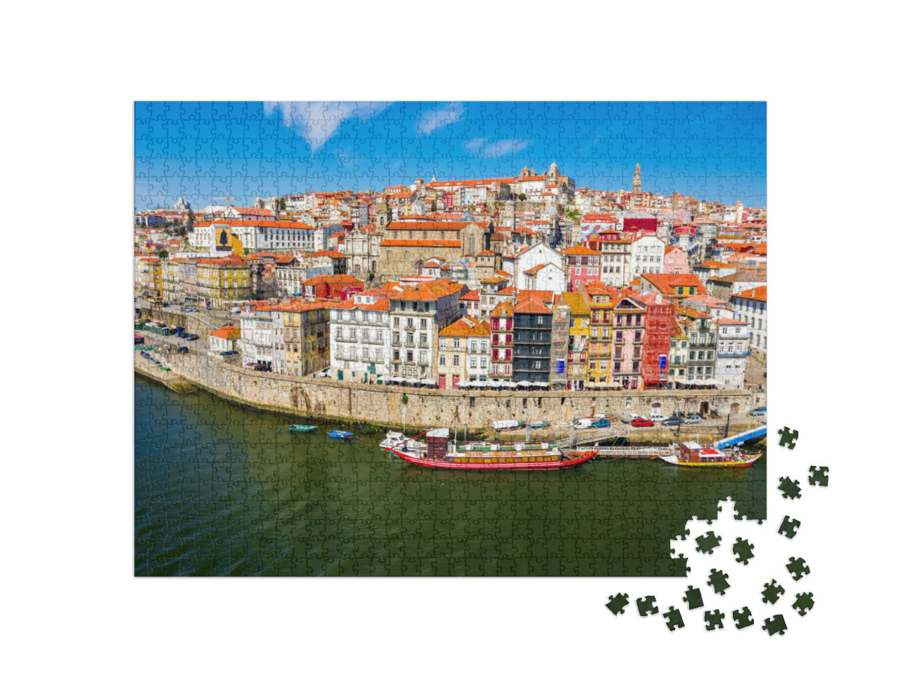 Puzzle 1000 Teile „Porto, UNESCO-Weltkulturerbe, Portugal“