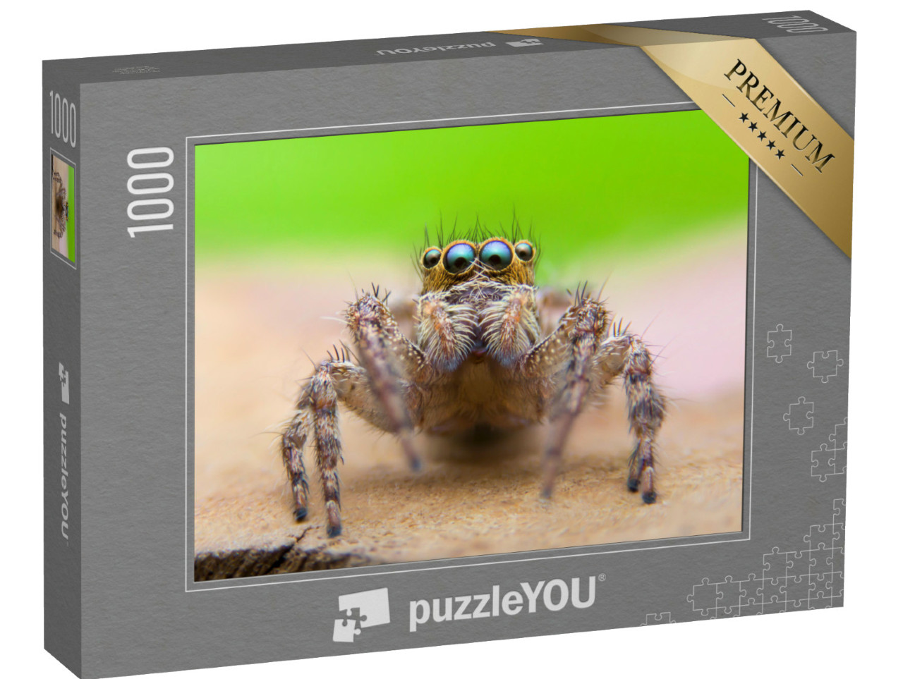 Puzzle 1000 Teile „Super-Makro-Fotografie der Springspinne“