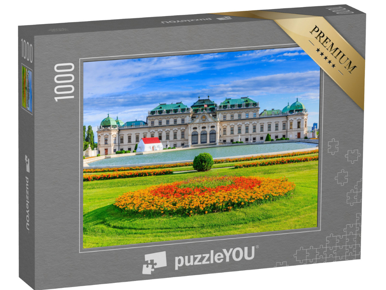 Puzzle 1000 Teile „Oberes Schloss Belvedere und Garten, Wien, Österreich“