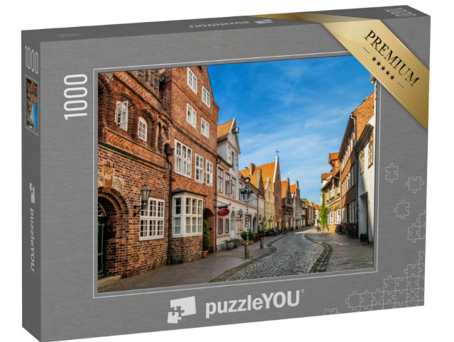 Puzzle 1000 Teile „Straßen der Stadt Lüneburg, Deutschland“