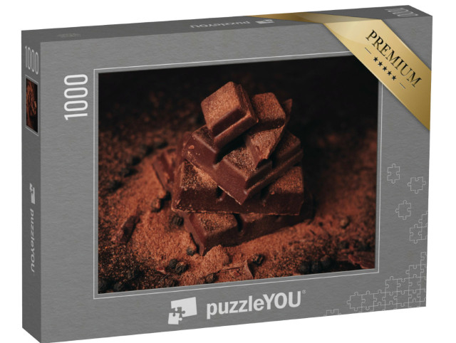 Puzzle 1000 Teile „Zartbittere Schokolade mit Zimt“