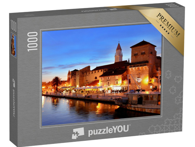 Puzzle 1000 Teile „Altstadt von Trogir in Dalmatien, Kroatien bei Nacht“