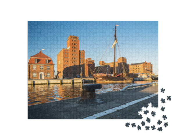 Puzzle 1000 Teile „Alter Hafen von Wismar“