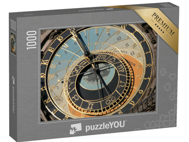 Puzzle 1000 Teile „Eine Uhr mit arabischen und römischen Ziffern“