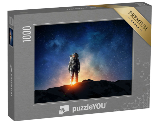 Puzzle 1000 Teile „Ein Astronaut und seine Mission“