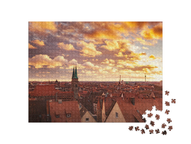 Puzzle 1000 Teile „Historisches Zentrum von Nürnberg, Deutschland“