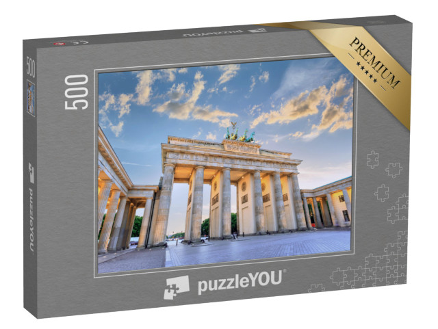 Puzzle 500 Teile „Das Brandenburger Tor bei Sonnenuntergang“