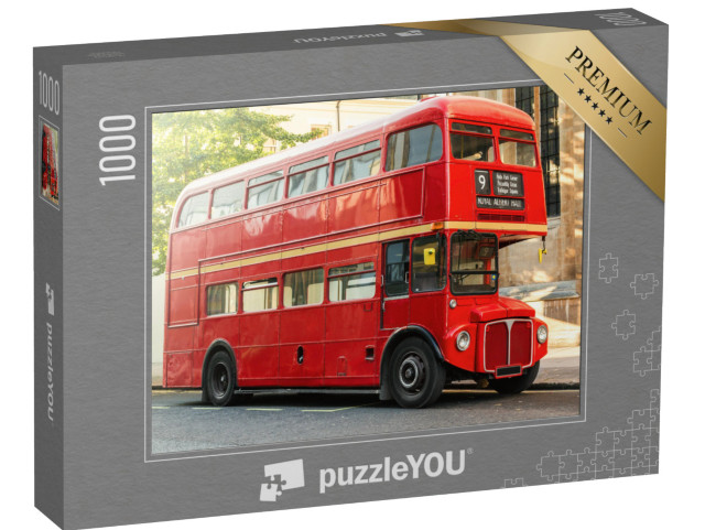 Puzzle 1000 Teile „Roter Doppeldeckerbus, London, Großbritannien“