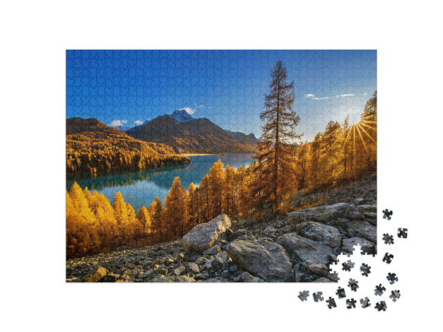 Puzzle 1000 Teile „Sils im Engadin“