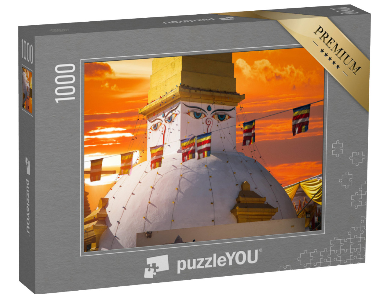 Puzzle 1000 Teile „Abendstimmung in Kathmandu, Nepal“