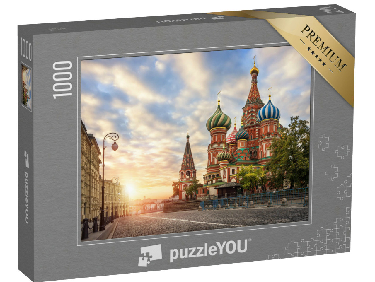 Puzzle 1000 Teile „Basilius-Kathedrale auf dem Roten Platz in Moskau“