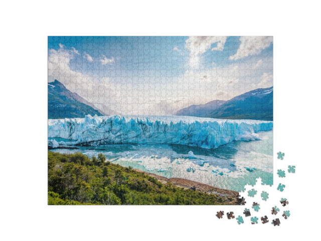 Puzzle 1000 Teile „Eis am Perito-Moreno-Gletscher, Patagonien, Argentinien“