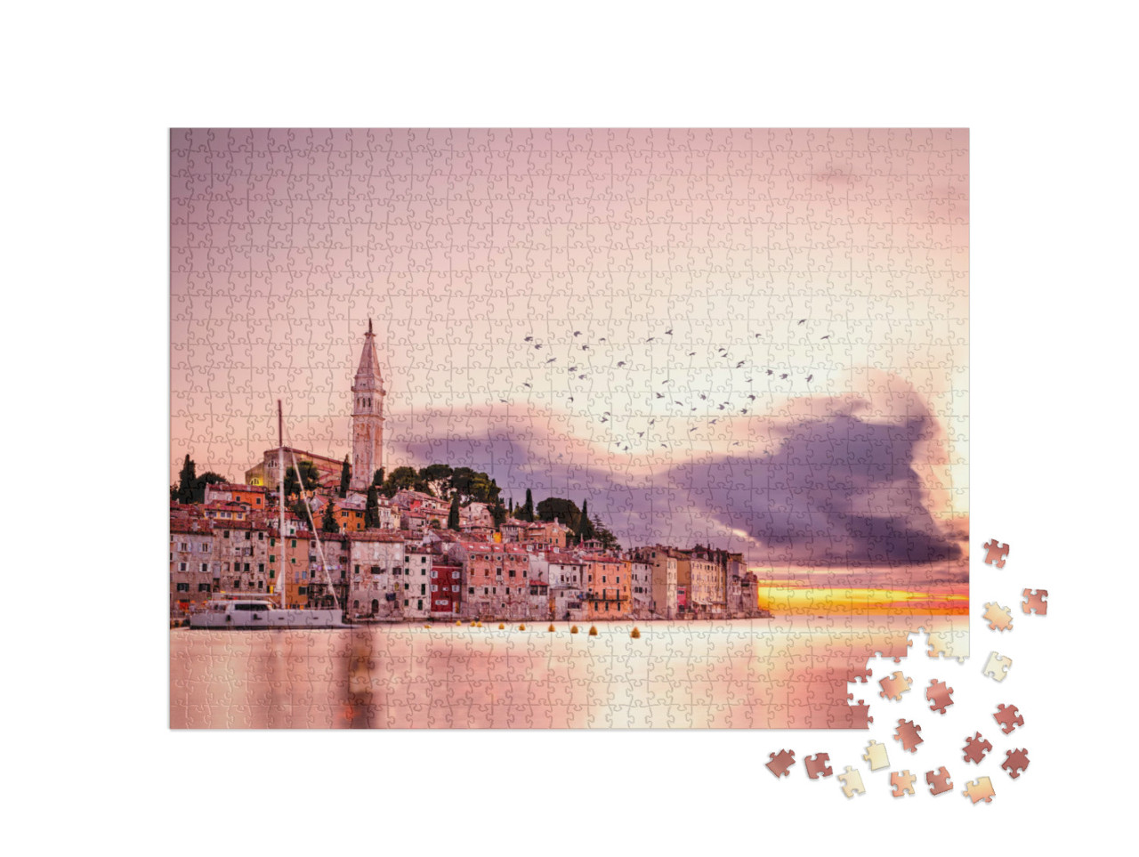 Puzzle 1000 Teile „Sonnenuntergang an der Adria, Kroatien“