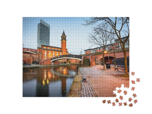 Puzzle 1000 Teile „Kanalgebiet in Manchester , Nordwestengland“