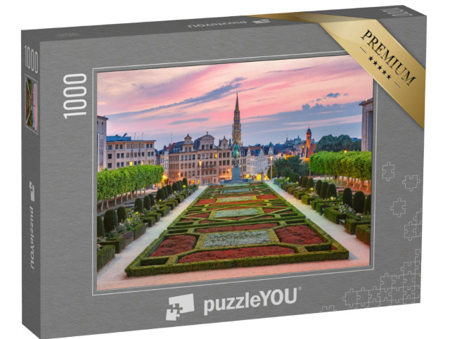 Puzzle 1000 Teile „Rathaus und Mont des Arts in Brüssel, Belgien“