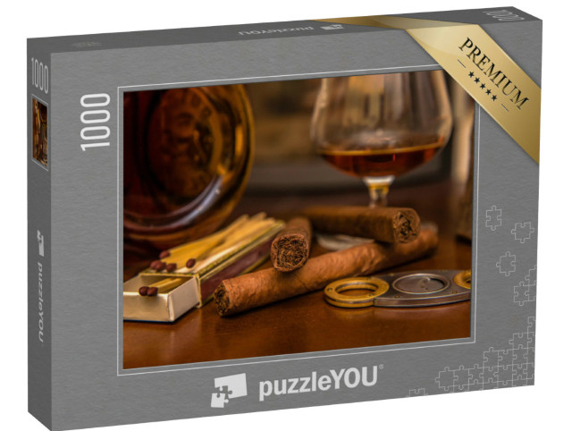 Puzzle 1000 Teile „Kubanisches Lebensgefühl - Zigarren und Rum“