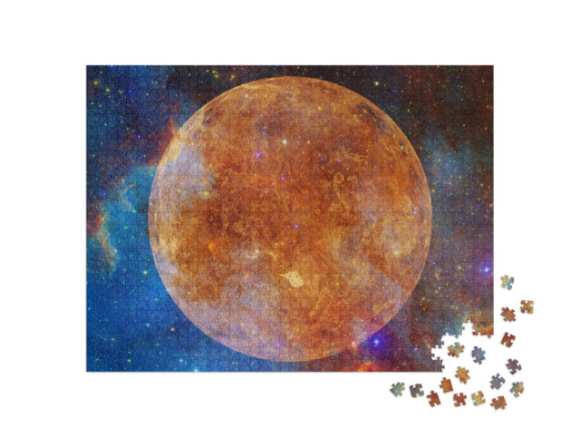 Puzzle 1000 Teile „Bild des Planeten Venus von der NASA zur Verfügung gestellt“