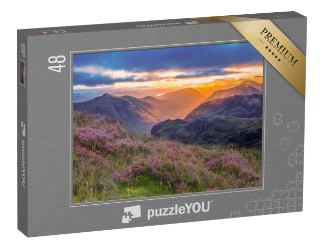 Puzzle 48 Teile „Talansicht von Glencoe, Highlands, Schottland“