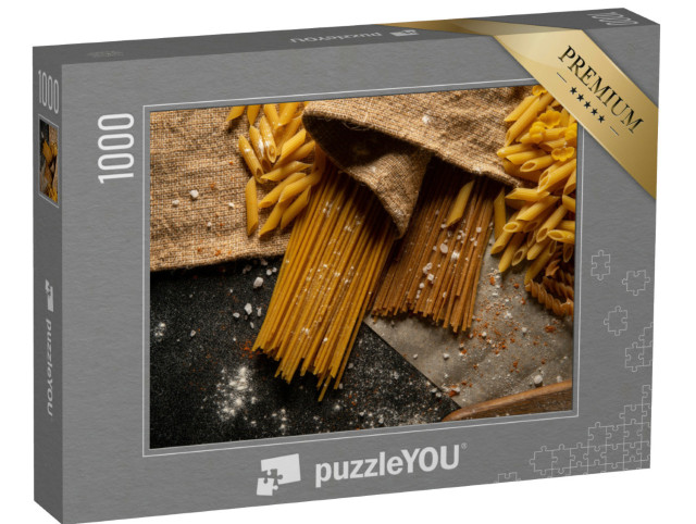 Puzzle 1000 Teile „Eine Auswahl an Nudeln“