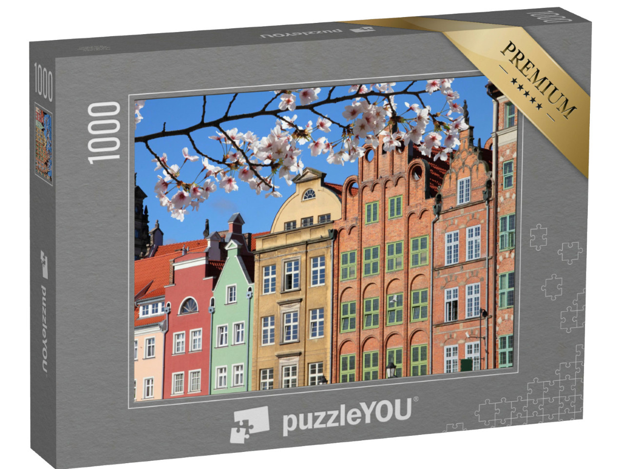 Puzzle 1000 Teile „Kirschblüte in Danzig, Polen“