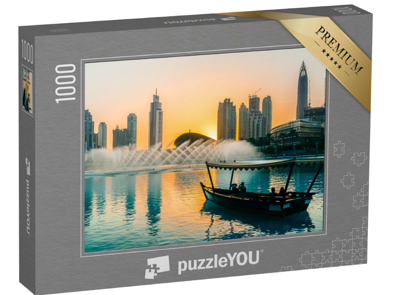 Puzzle 1000 Teile „Springbrunnen von Dubai, Sommer 2016“