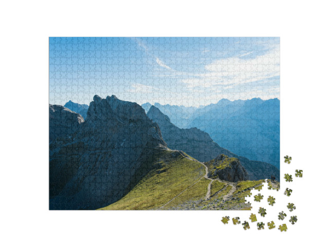 Puzzle 1000 Teile „Wildes Karwendelgebirge, Deutschland“