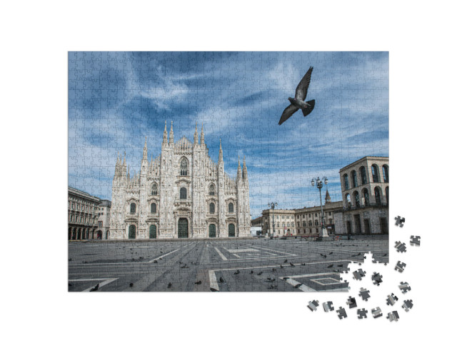 Puzzle 1000 Teile „Fassade des Doms von Mailand“
