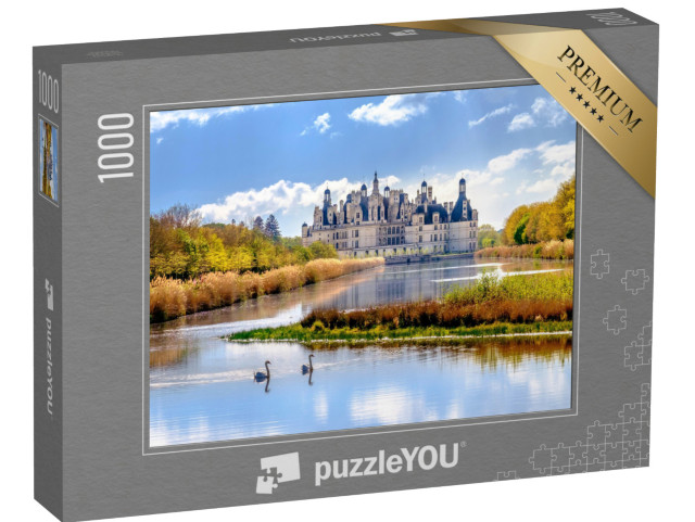 Puzzle 1000 Teile „Schloss Chambord, königliches Schloss im Loiretal, Frankreich“