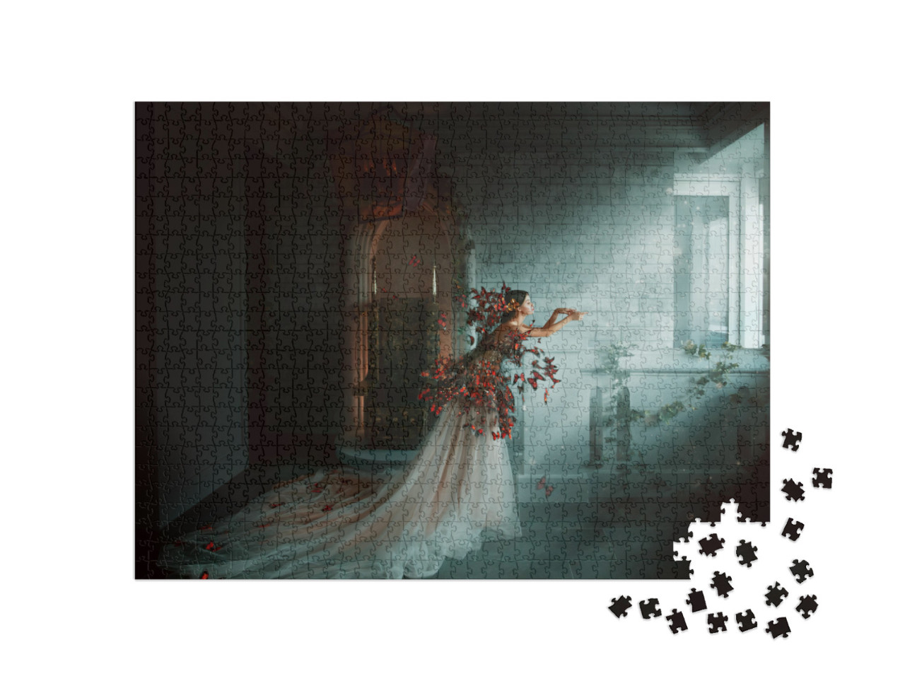 Puzzle 1000 Teile „Die Schmetterlingsfrau“
