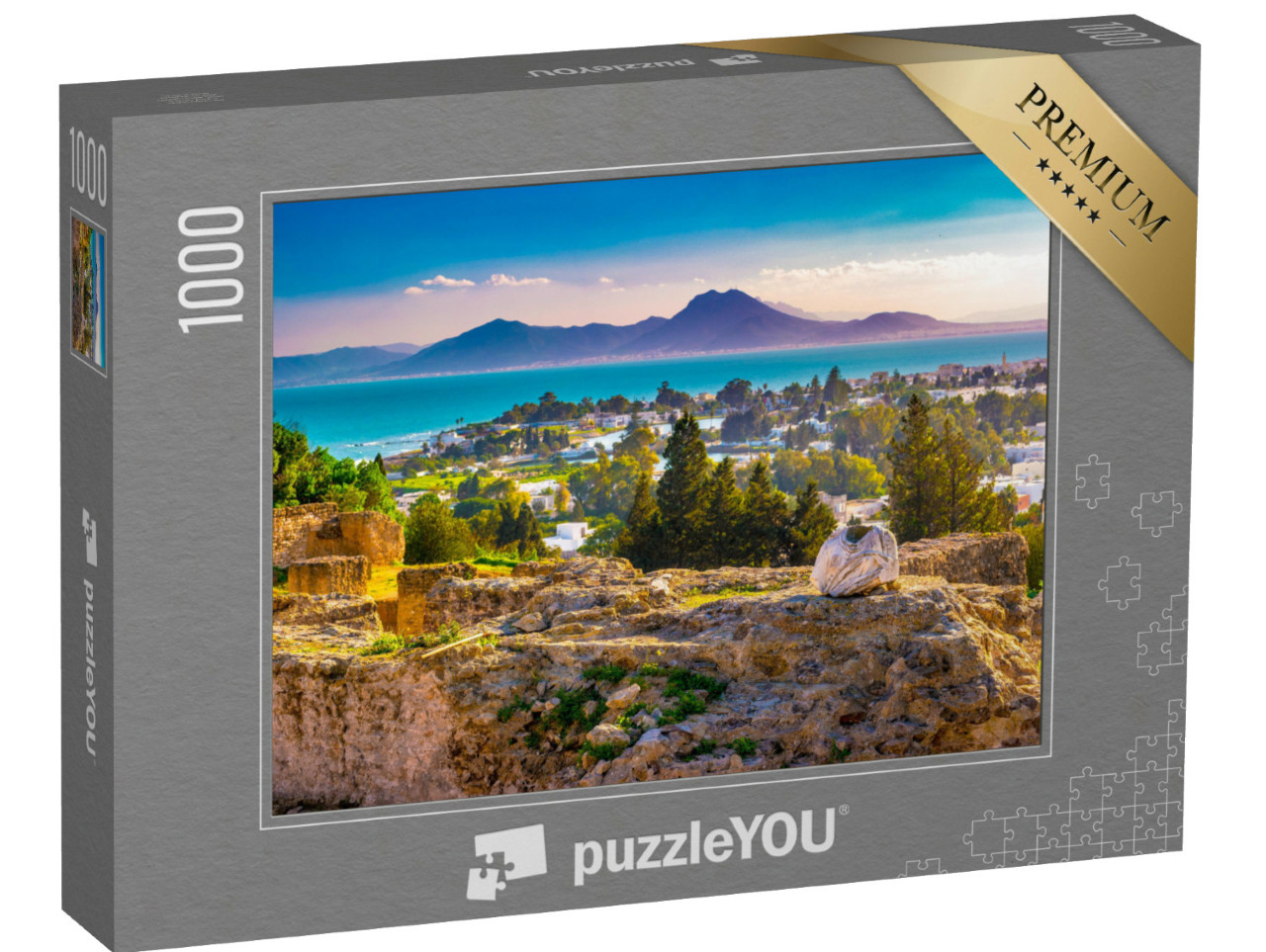 Puzzle 1000 Teile „Antike Überreste von Karthago, Tunis, Tunesien“