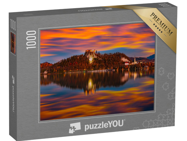 Puzzle 1000 Teile „Ein slowenisches See im Herbst“