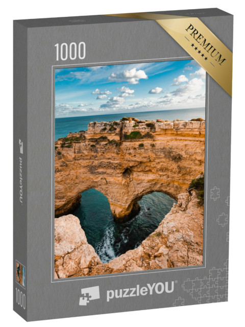 Puzzle 1000 Teile „Herzförmige Klippen an der Algarve, Portugal“