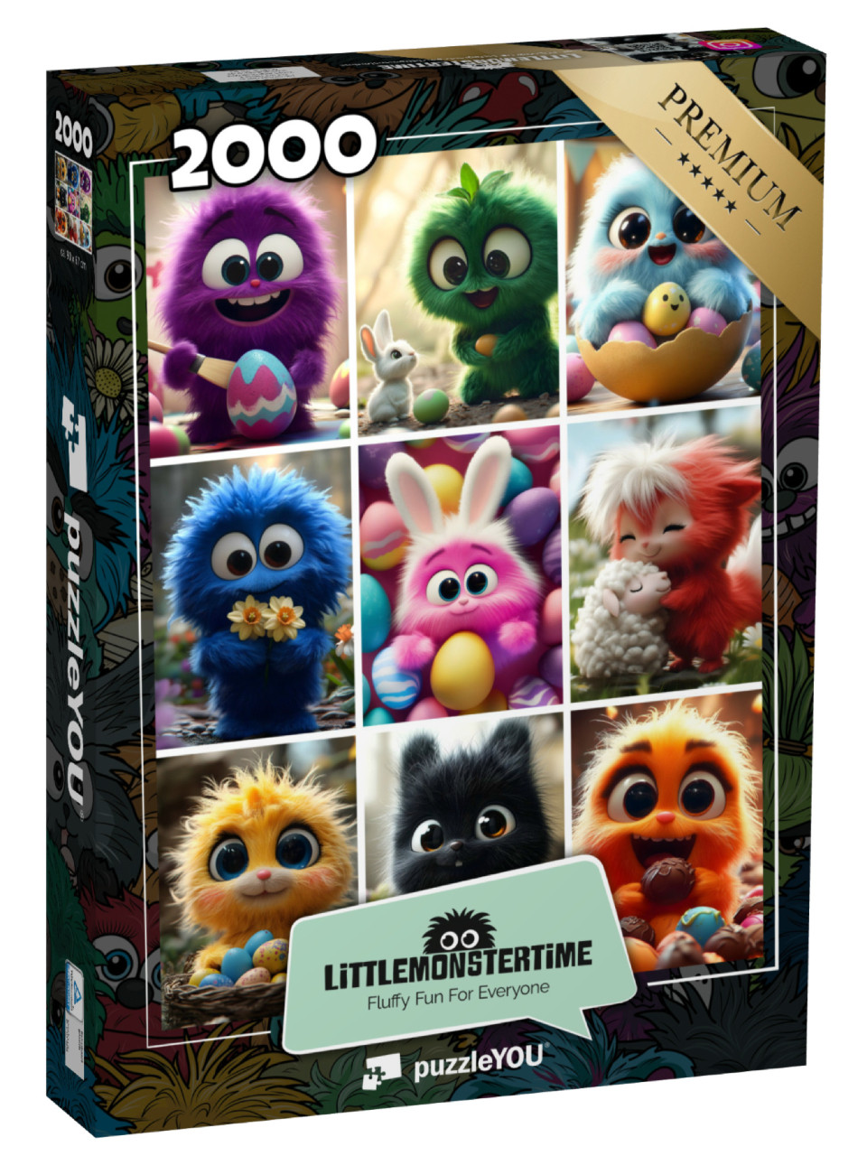 Puzzle 2000 Teile „LITTLEMONSTERTIME: Oster Collage“