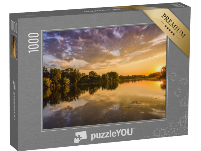 Puzzle 1000 Teile „Die Loire im Sonnenuntergang“