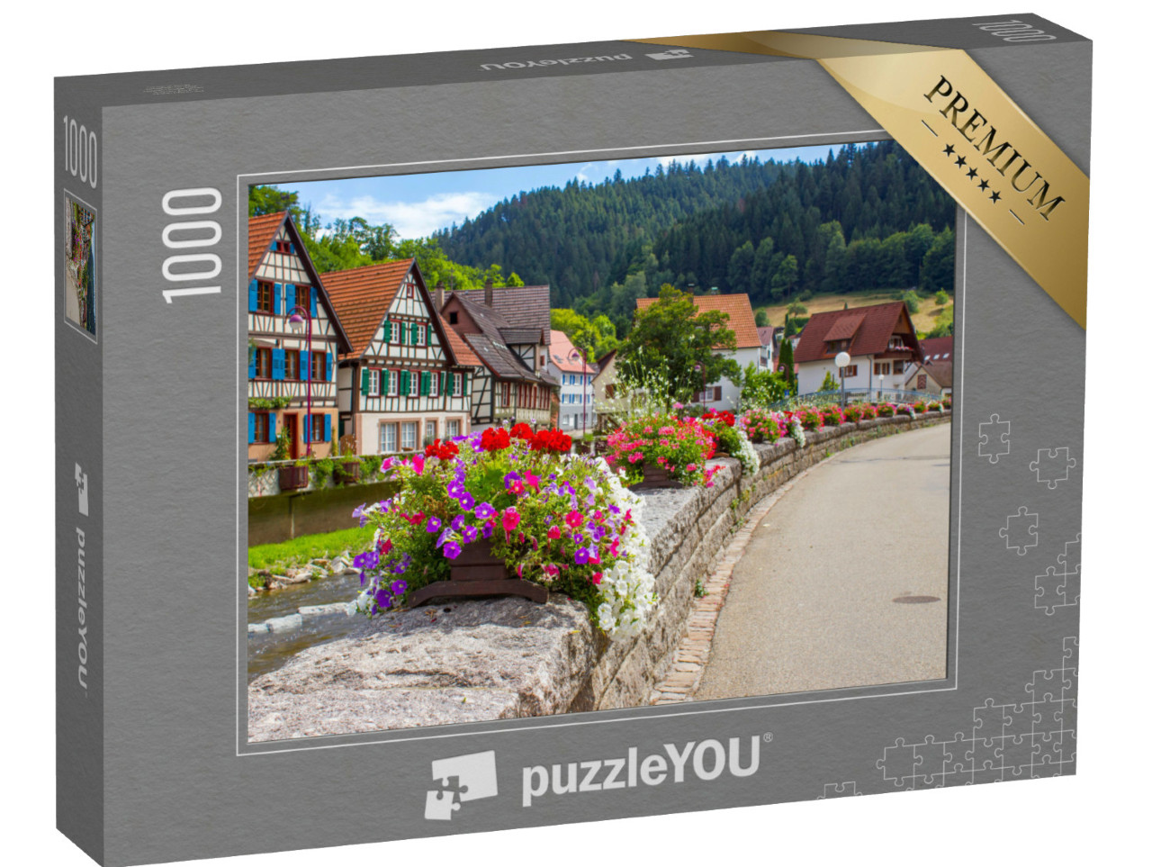 Puzzle 1000 Teile „Wunderschönes Schiltach im Schwarzwald, Deutschland“