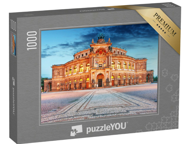 Puzzle 1000 Teile „Berühmte Semperoper in Dresden, Deutschland“