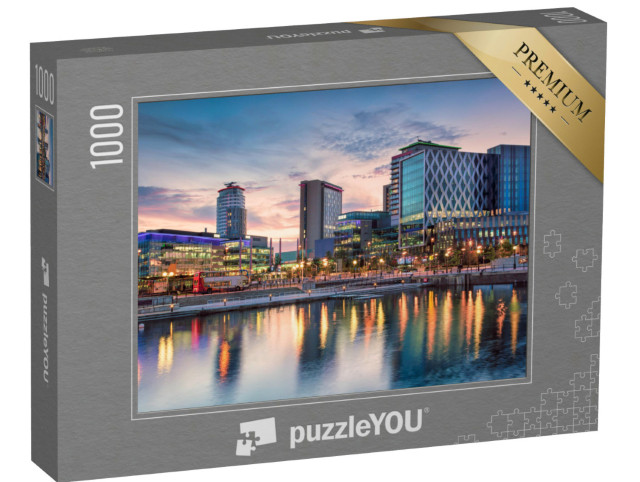 Puzzle 1000 Teile „Media City an den Salford Quays, Manchester“