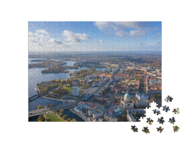 Puzzle 500 Teile „Luftbildansicht über Potsdam, Deutschland“