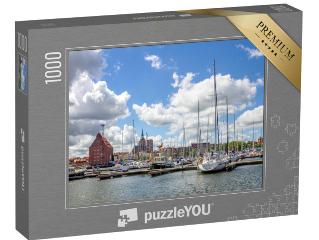 Puzzle 1000 Teile „Der Hafen von Stralsund“