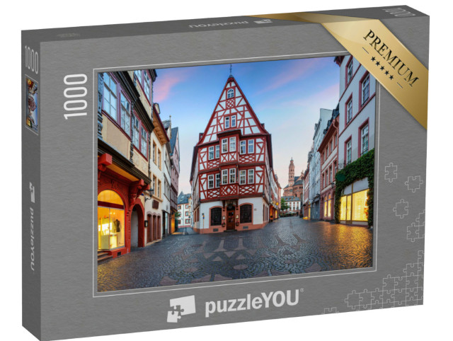 Puzzle 1000 Teile „Mainzer Altstadt am Morgen“