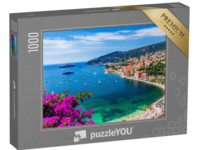 Puzzle 1000 Teile „Villefranche sur Mer, Frankreich, Küstenstadt an der französischen Riviera“