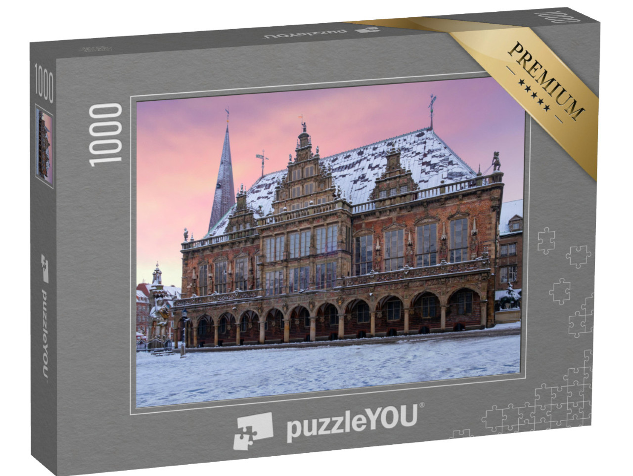 Puzzle 1000 Teile „Bremen im Schnee“