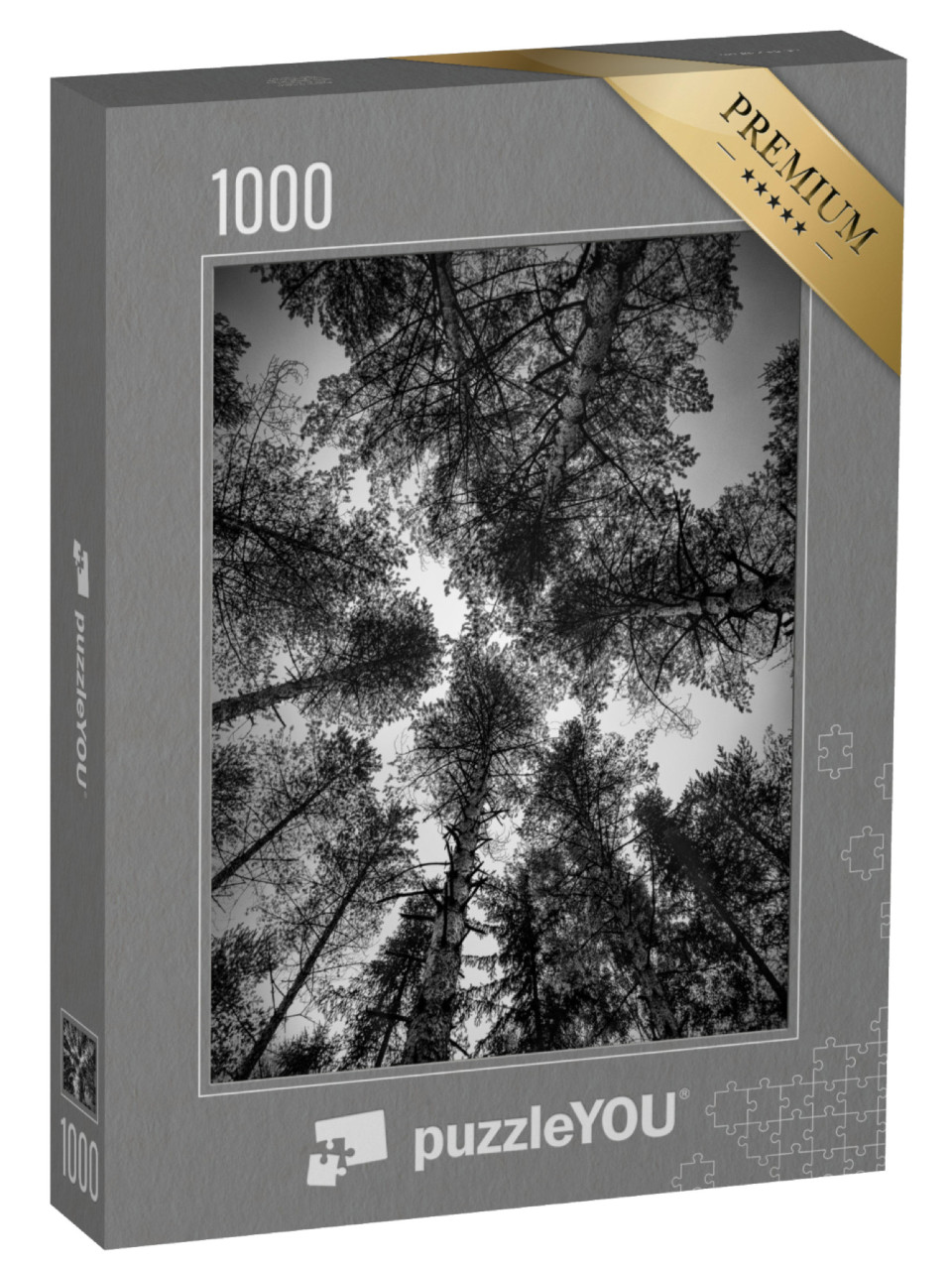 Puzzle 1000 Teile „Schwarz-Weiß-Landschaftsbilder“