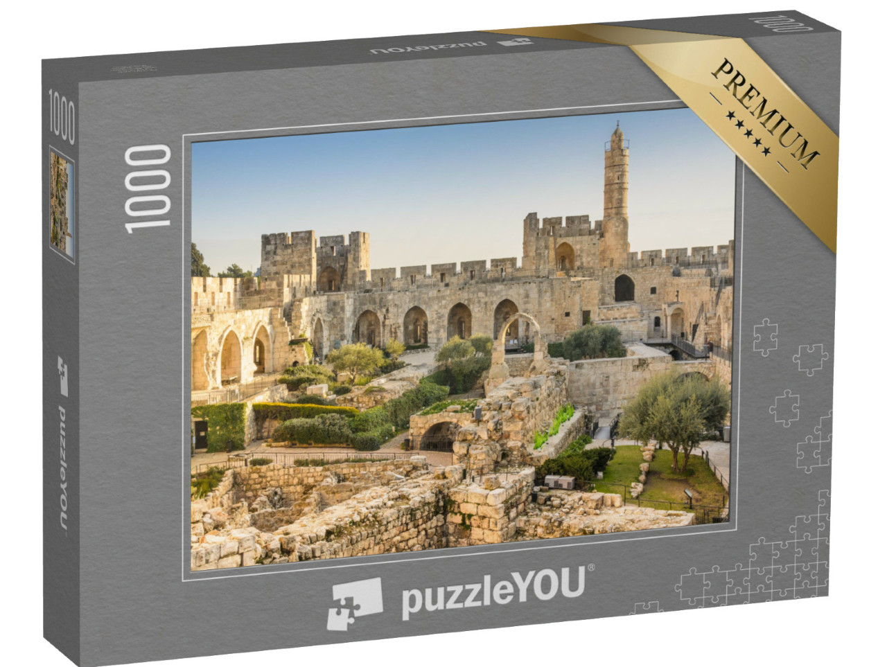 Puzzle 1000 Teile „Der Davidsturm über Jerusalem“