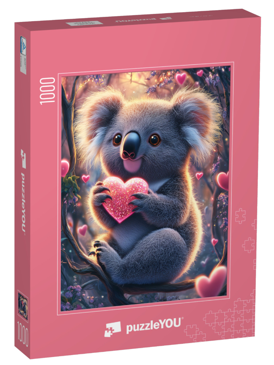 Puzzle 1000 Teile „Koala Love: Für dich schlägt mein Herz“