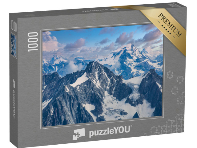 Puzzle 1000 Teile „Französische Alpen unterhalb des Mont Blanc“