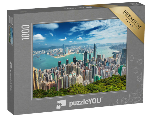 Puzzle 1000 Teile „Hongkong, Ausblick vom Berg Victoria Peak“