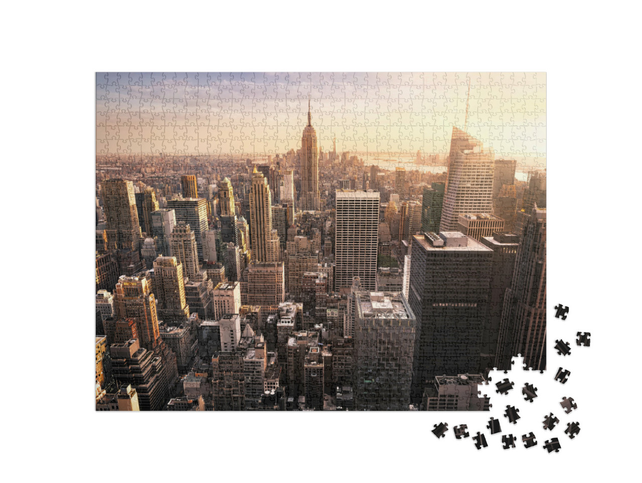Puzzle 1000 Teile „Skyline von New York City, USA“