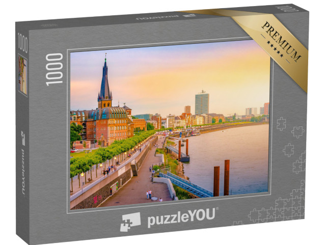 Puzzle 1000 Teile „Düsseldorf am Rhein, Deutschland“