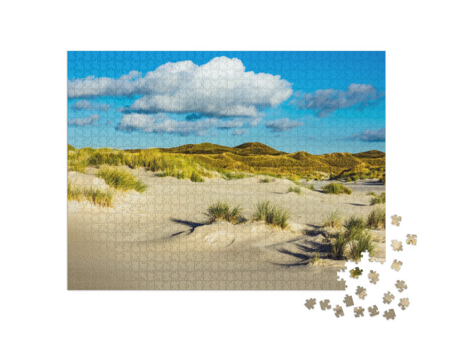 Puzzle 1000 Teile „Dünen auf der Nordseeinsel Amrum, Deutschland“